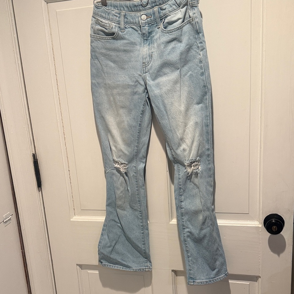 Old Navy Light Blue High-Rise Flare Jeans